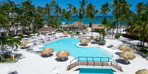 Aerial view of pool at Sunscape Coco Punta Cana