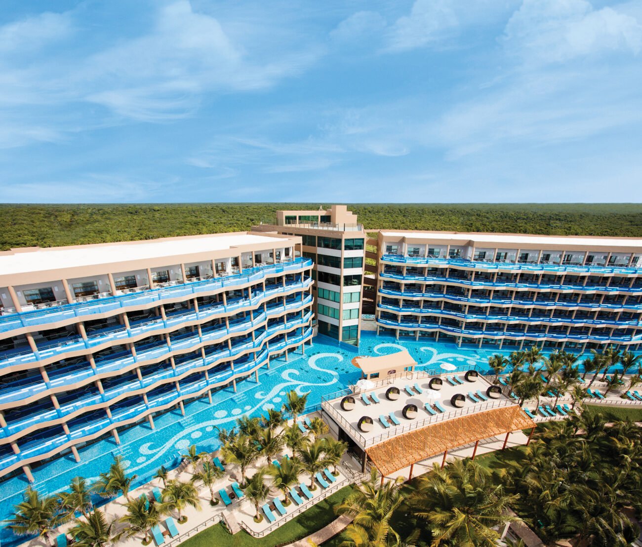 El Dorado Seaside Suites exterior overview of resort.