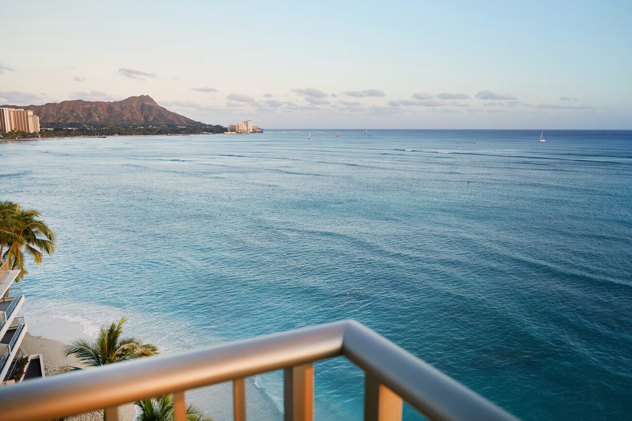 view from Outrigger Reef Waikiki Beach Oceanview suite