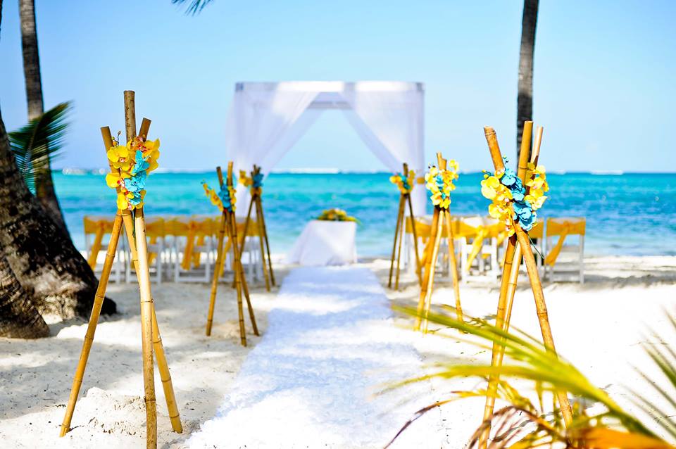 Barcelo Bavaro Palace Tropical Beach Wedding Venue.