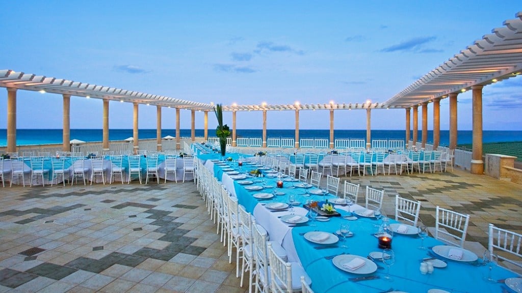 Rooftop Terrace at Sandos Cancun.