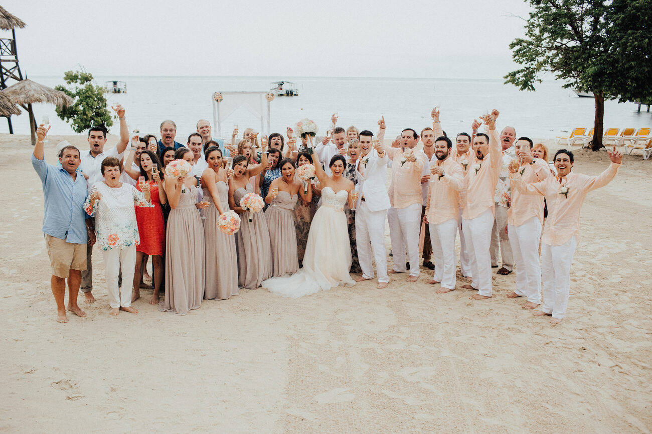 Jamaica Destination Wedding Party