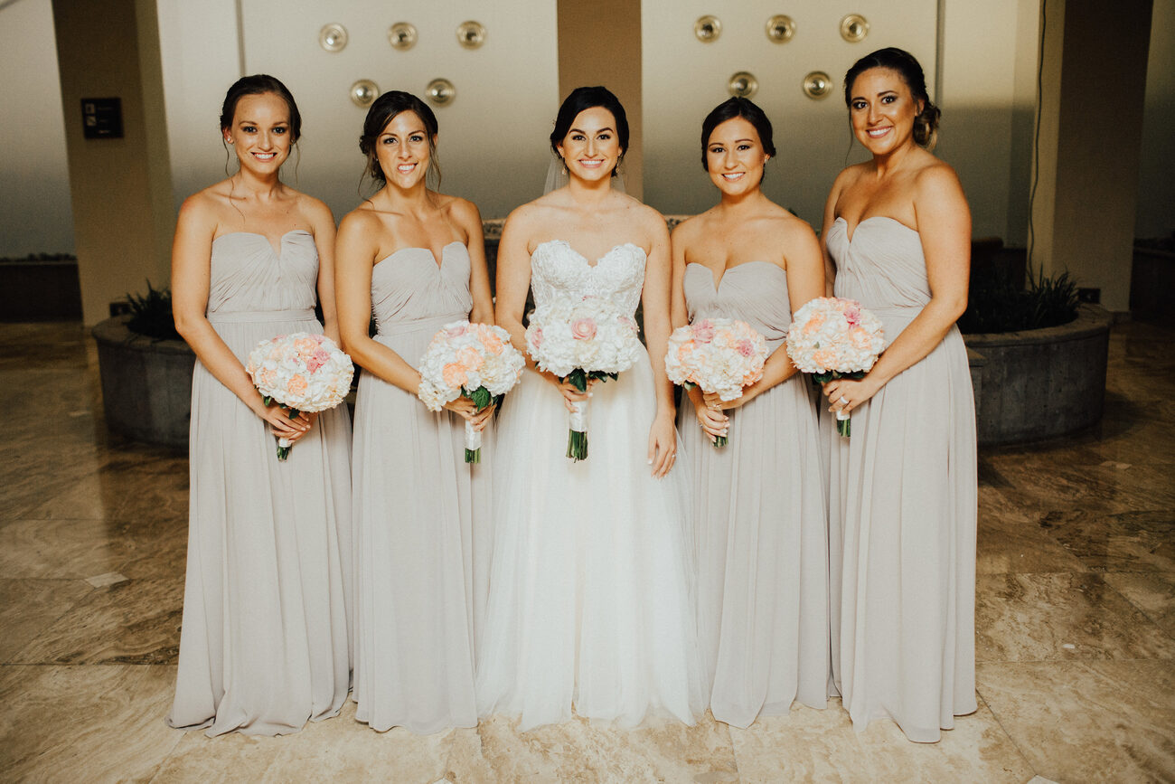 Jamaica Destination Wedding Bridal Party