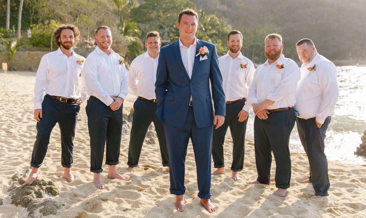 Groom & Groomsmen Fashion Trends for Destination Weddings