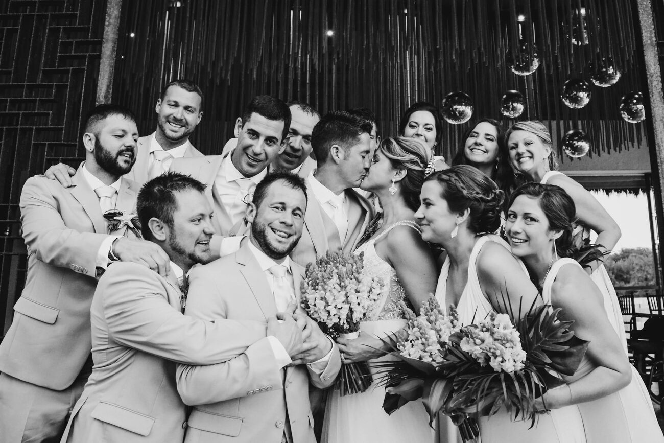 destination wedding party photos