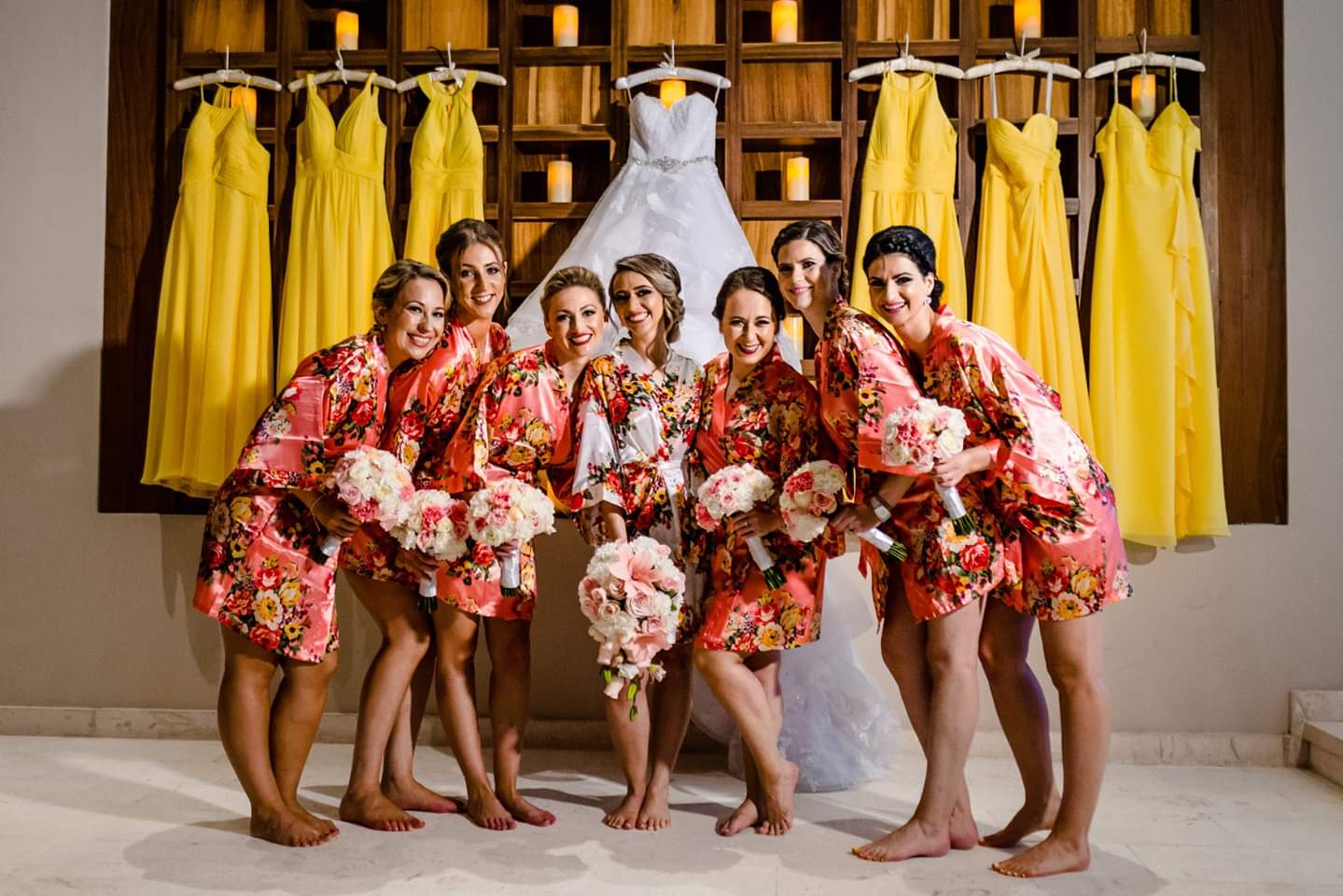 destination wedding party photos