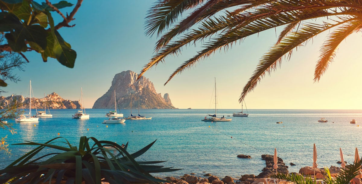 Cala d'Hort beach in Ibiza